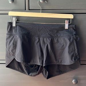 Lululemon Speed Up Shorts, Size 6, Black